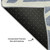 10' X 14' Denim Blue And Ivory Geometric Washable Area Rug With UV Protection