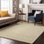3' X 5' Yellow And Ivory Geometric Washable Area Rug With UV Protection