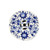 18" Blue And White Ceramic Garden Stool