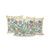 Set of Three Yellow Blue And Pink Peacock Indoor Outdoor Throw Pillow