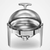 Stainless Steel Chafing Food Warmer Catering Dish Round Roll Top