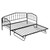 Black Metal Twin Bed Frame With Trundle