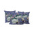 Set of Three Dark Green And Gray Butterfly Floral Indoor Outdoor Throw Pillow