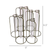 Burnished Gold Test Tube Cluster Vase