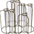 Burnished Gold Test Tube Cluster Vase