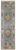 14' Ivory Tan and Blue Wool Oriental Hand Knotted Runner Rug With Fringe