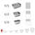 Gastronom GN Pan Full Size GN Pan  Deep Stainless Steel Tray