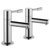 2pcs/Pair Bathroom Sink Faucet Cold & Hot Water Basin 