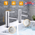 2pcs/Pair Bathroom Sink Faucet Cold & Hot Water Basin 