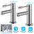2pcs/Pair Bathroom Sink Faucet Cold & Hot Water Basin 