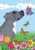 Pit Bull Blue - Best of Breed Butterfly Garden Flag 