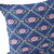 Set of Two Purple Blue And Pink Floral Indoor Outdoor Throw Pillow
