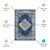 9' X 12' Ivory Red and Blue Geometric Distressed Area Rug