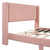 Pink Tufted Corduroy Upholstered Queen Bed Frame