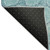 8' Teal And Ivory Geometric Washable Round Rug With UV Protection