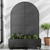 47" Black Metal Indoor Outdoor Rectangular Planter Box
