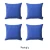 Farmhouse Square and Lumbar Solid Color Throw Pillow Covers Set