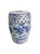 18" Blue And White Ceramic Garden Stool