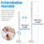 3 in 1 Tub And Tile Scrubber Cleaning Brush 