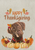 Labrador Chocolate - Hippie Hound Studio Best of Breed Thanksgiving House and Garden Flag