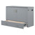 Gray Wood Full Murphy Bed With Drawers