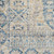 4' X 6' Blue And Ivory Floral Non Skid Area Rug With Fringe