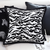 Abstract Zebra Stripe Accent Pillow Cover