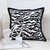 Abstract Zebra Stripe Accent Pillow Cover