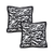 Abstract Zebra Stripe Accent Pillow Cover
