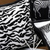 Abstract Zebra Stripe Accent Pillow Cover
