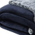 50" X 60" Navy Blue Polyester Knitted Plush Throw Blanket