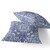 Set of Two Indigo And White Eclectic Indoor Outdoor Throw Pillow