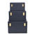 Set of Three Navy Blue Wood Hand Painted Decorative Box