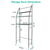 3 Tier 25.59x9.84x66.14in Bathroom
