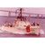 10" Unfinished Wood Hand Painted Model Boat