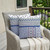 Set of Two White Pink And Blue Floral Indoor Outdoor Throw Pillow