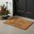 17" X 29" Brown And Black Christmas Outdoor Coir Door Mat