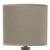 20" Taupe Ceramic Novelty Table Lamp With Taupe Drum Shade