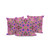 Set of Three Pink Blue And Green Paisley Indoor Outdoor Throw Pillow