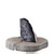 8" Gray Glass Crystal