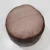 Solid Handmade Goat Leather Round Pouf (Recycled Cotton Fill)