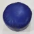 Solid Handmade Goat Leather Round Pouf (Recycled Cotton Fill)
