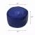 Solid Handmade Goat Leather Round Pouf (Recycled Cotton Fill)