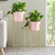 Gold Metal Plant Stand with Flower Pot Holder Corner Shelving Rack Indoor Display