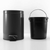Foot Pedal Stainless Steel Rubbish Recycling Garbage Waste Trash Bin Round L