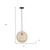 Natural And Black Rattan Ceiling Light With Natural Shades