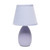9" Purple Ceramic Round Table Lamp With Purple Drum Shade