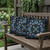 Set of Three Black Abstract Indoor Outdoor Throw Pillow