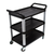 Tier Food Trolley Food Waste Cart w Bin Food Utility Kitchen 