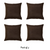 Farmhouse Square and Lumbar Solid Color Throw Pillow Covers Set
